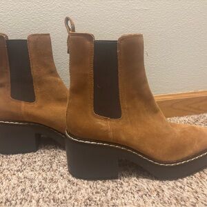 Brown Suede Ankle Boots